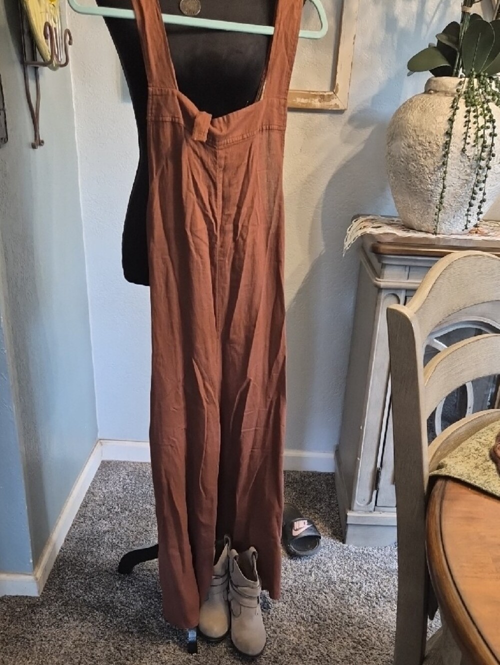 Haute Hippie Rust Brown Wide-Leg Jumpsuit - Picture 5 of 6